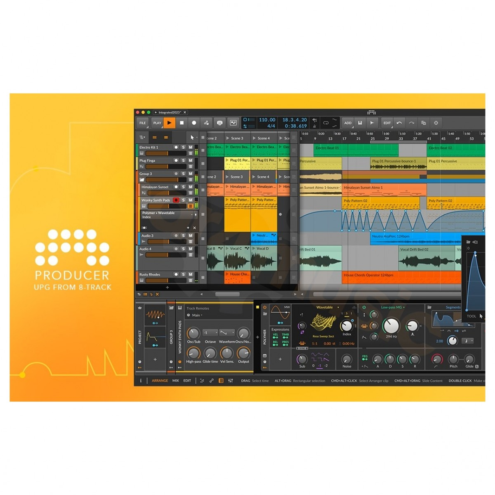 Bitwig Studio Producer Upgrade from 8 Track